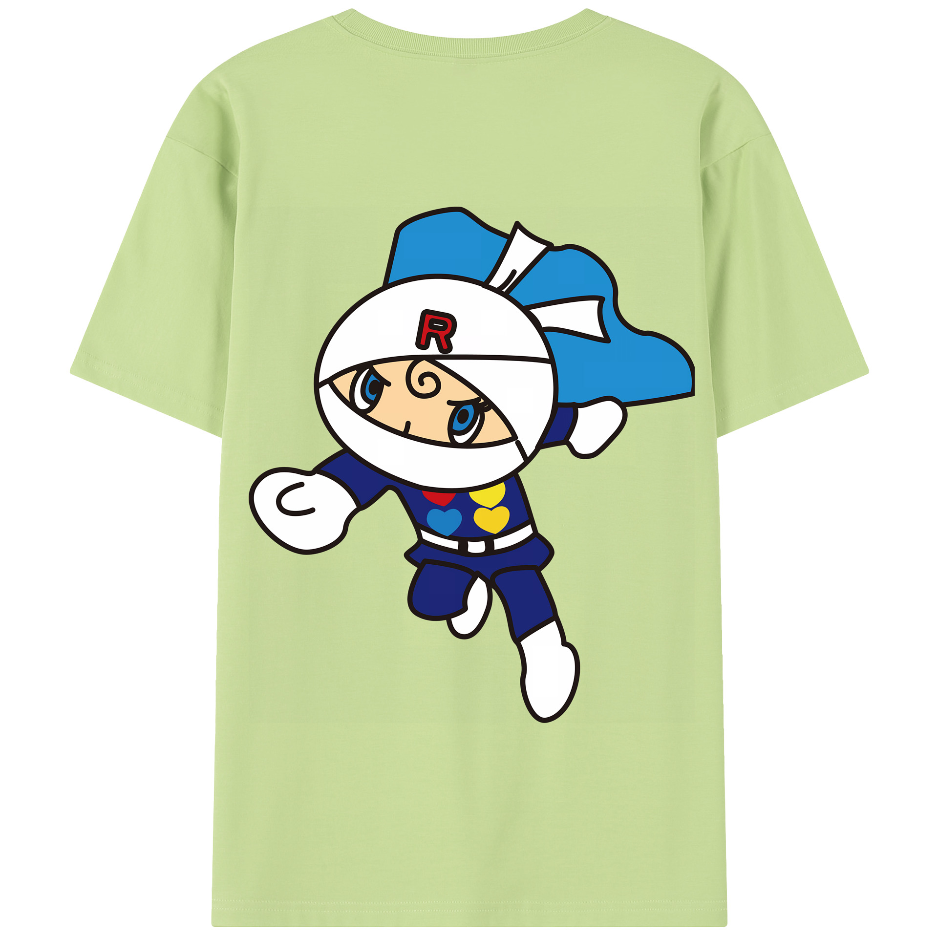 （画像用） アンパンマン Anpanman 綿100％半袖Tシャツ（背面プリント）